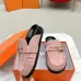 5Hermes Shoes for Women's Shoes Mules Biege Linen Slippers Pink #A48942