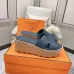3Hermes sandals for Women Heels 7cm Blue #A38809