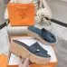 1Hermes sandals for Women Heels 7cm Blue #A38809