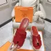 1Hermes sandals for Women Heels 7cm Red #A38808