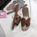26Hermes Women's Leather High heeled slippers sizes 35-41 #99903661