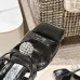 3Jimmy Choo Shoes Metallic Leather Platform Sandals Black #A48970