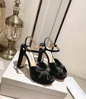 Jimmy Choo Shoes Nappa Leather Platform Sandals Black  #A48867
