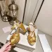 5Jimmy Choo Shoes Nappa Leather Platform Sandals Golden #A48869