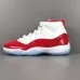 1Original Quality AJ 11S Retro White red Air 11 Cherry Men's Casual Walking Sneaker Trainers Basketball Shoes #999930741