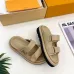 5Louis Vuitton Shoes Classic couple slippers Apricot #A48720