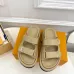 1Louis Vuitton Shoes Classic couple slippers Apricot #A48720