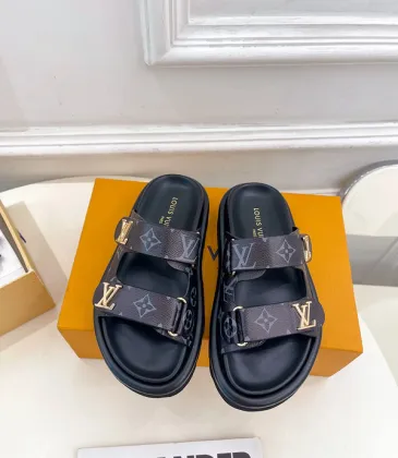 Louis Vuitton Shoes Classic couple slippers Black #A48718