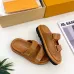 6Louis Vuitton Shoes Classic couple slippers Khaki #A48719
