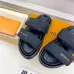 4Louis Vuitton Shoes for Louis Vuitton Unisex Shoes Pool Pillow Black #A48714
