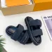 5Louis Vuitton Shoes for Louis Vuitton Unisex Shoes Pool Pillow Black #A48714