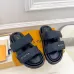 1Louis Vuitton Shoes for Louis Vuitton Unisex Shoes Pool Pillow Black #A48714