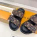3Louis Vuitton Shoes for Louis Vuitton Unisex Shoes Pool Pillow Brown #A48716