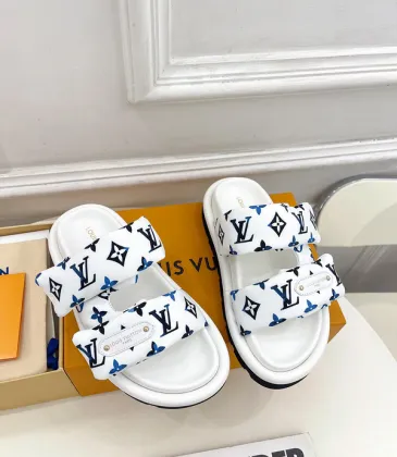 Louis Vuitton Shoes for Louis Vuitton Unisex Shoes Pool Pillow White #A48715