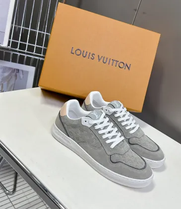 Louis Vuitton Shoes for Louis Vuitton Unisex Shoes Stadium Grey #A48743
