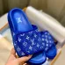 4Louis Vuitton MONOGRAM Unisex Sandals Green/Blue/Orange/Black #A22415