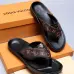 5Men Louis Vuitton Slippers Casual Leather flip-flops Double leather high quality outsole wear resistant #9874785