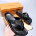 1Men Louis Vuitton Slippers Casual Leather flip-flops Double leather high quality outsole wear resistant #9874786