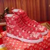 1Men's Louis Vuitton high Sneakers red #9101032