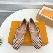 Louis Vuitton Shoes for Women's ROMY Flat Hollow Ballet Apricot #A48737