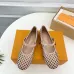 1Louis Vuitton Shoes for Women's ROMY Flat Hollow Ballet Apricot #A48737