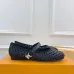 5Louis Vuitton Shoes for Women's ROMY Flat Hollow Ballet Black #A48734