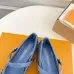 3Louis Vuitton Shoes for Women's ROMY Flat Hollow Ballet Blue #A48740