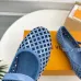 4Louis Vuitton Shoes for Women's ROMY Flat Hollow Ballet Blue #A48740