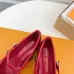 3Louis Vuitton Shoes for Women's ROMY Flat Hollow Ballet Red #A48735