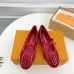 1Louis Vuitton Shoes for Women's ROMY Flat Hollow Ballet Red #A48735
