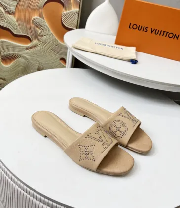Louis Vuitton Shoes for Women's Louis Vuitton Slippers Isola Flat Mule #A49002