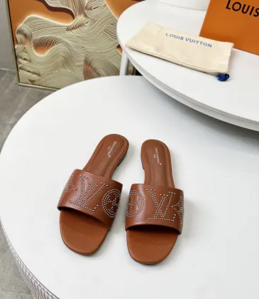 Louis Vuitton Shoes for Women's Louis Vuitton Slippers Isola Flat Mule #A49003
