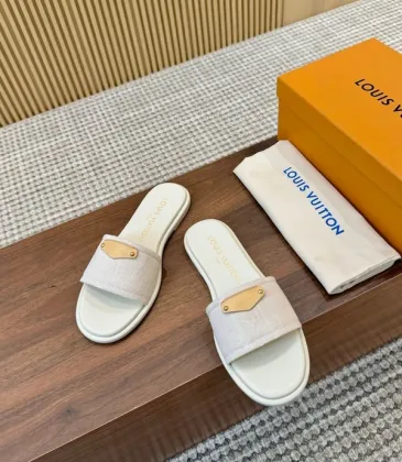 Louis Vuitton Shoes for Women's Louis Vuitton Slippers White #A49414