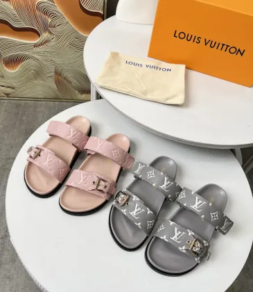 Louis Vuitton Shoes for Women's Slippers Sunset Flat Comfort Mule #A48968