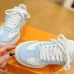 34Louis Vuitton Shoes for Women's Louis Vuitton Sneakers White/Black/Blue/Pink #A47915