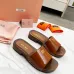 4Miu Miu Shoes for women Patent Leather Clogs Brown #A48747