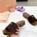 3Miu Miu Shoes for women Suede Logo Slide Clogs #A48744