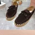 3Miu Miu Bow Woven Suede &amp; Leather Boat Shoes #A53179