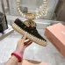 5Miu Miu Bow Woven Suede &amp; Leather Boat Shoes #A53179