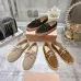 1Miu Miu Bow Woven Suede &amp; Leather Boat Shoes #A53179
