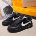 5Nike x OFF-WHITE Air Force 1 shoes High Quality Black #999928119