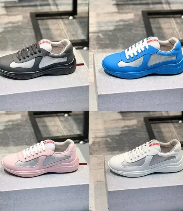 Prada America's Cup Patent Leather Sneakers High Quality #A43246