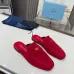 16Prada Shoes for Women's Prada Slippers Brown/Black/Red #A47885