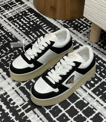 Prada Shoes for Women's Prada Sneakers Downtown Leather Black #A48724