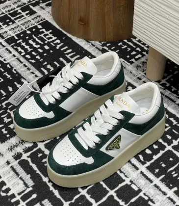 Prada Shoes for Women's Prada Sneakers Downtown Leather Green #A48730