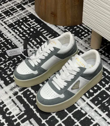 Prada Shoes for Women's Prada Sneakers Downtown Leather Grey #A48726