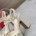 252023SS Valentino Shoes The latest metal rivets wedge high platform sandals #A23191