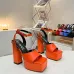 1Versace shoes for Women's Sandals Medusa Aevitas Satin Platform RTW #A49006