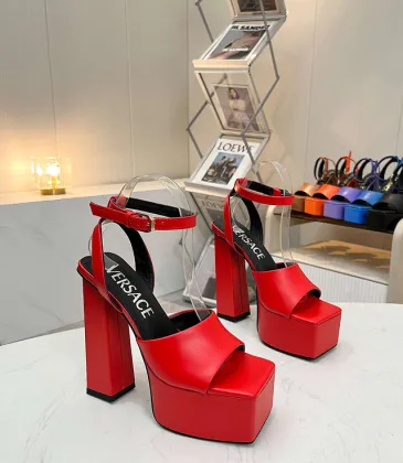 Versace shoes for Women's Sandals Medusa Aevitas Satin Platform RTW #A49008