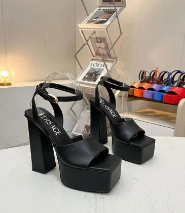 Versace shoes for Women's Sandals Medusa Aevitas Satin Platform RTW #A49009